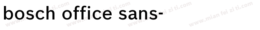 bosch office sans字体转换